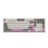 Gamakay Tk101 QMK wireless mechanical keyboard with number pad The MDA profile keycaps printed in color white & Gray