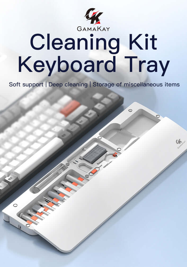 Gamakay 85%キーボード用リストレストパッド&21in1クリーニングツールキット