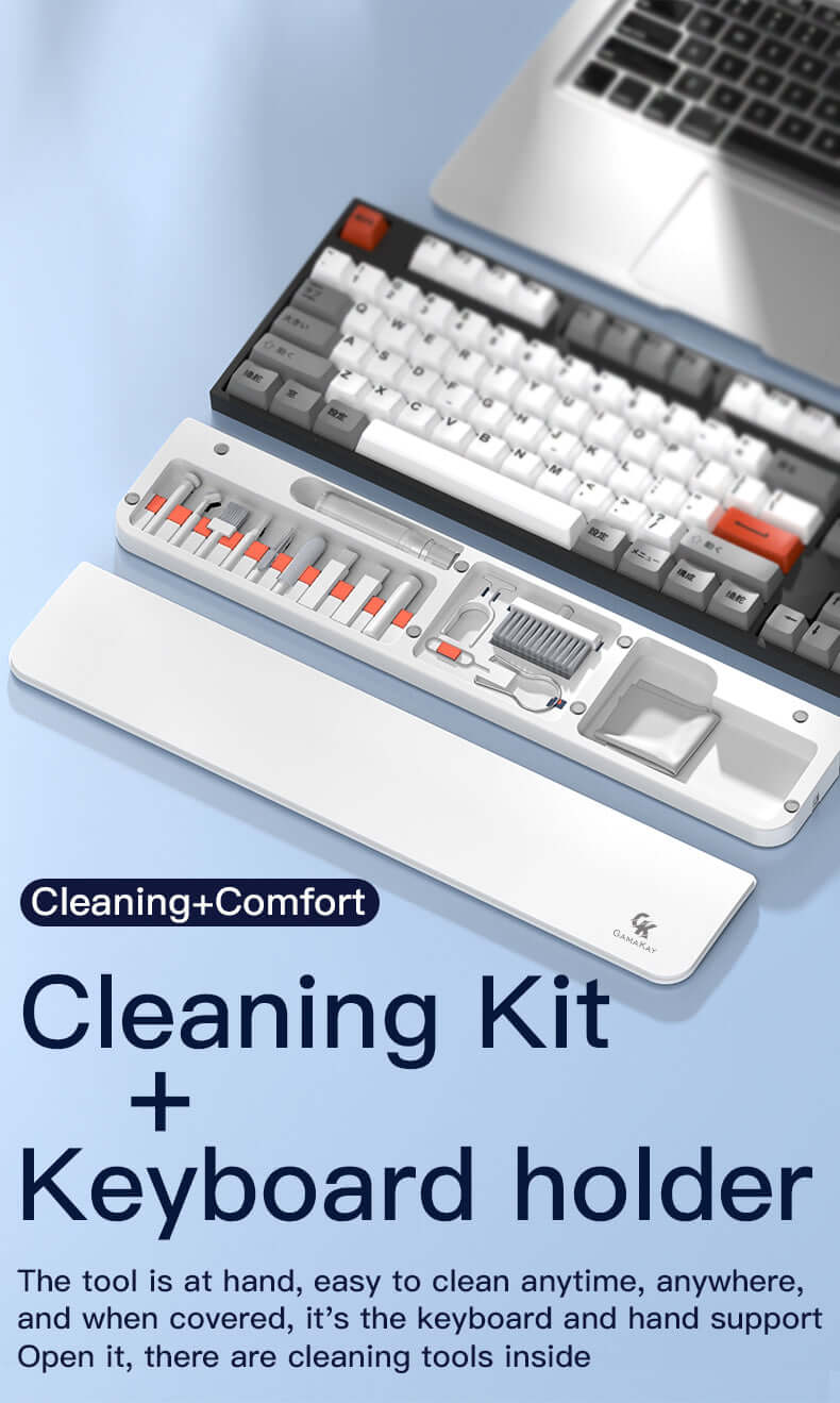 Gamakay 85%キーボード用リストレストパッド&21in1クリーニングツールキット