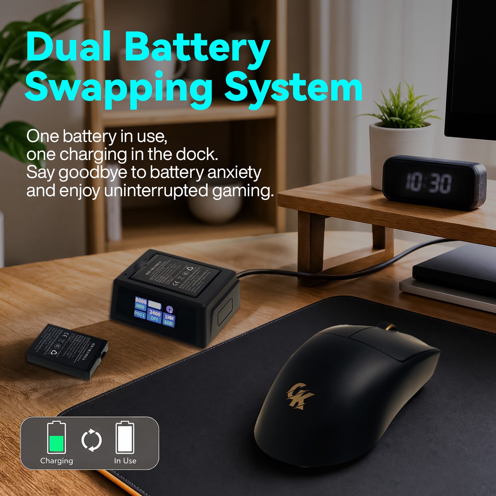 GamaKay GX1 & GX1 PRO 55g Ultra-Light Silent Wireless Gaming Mouse