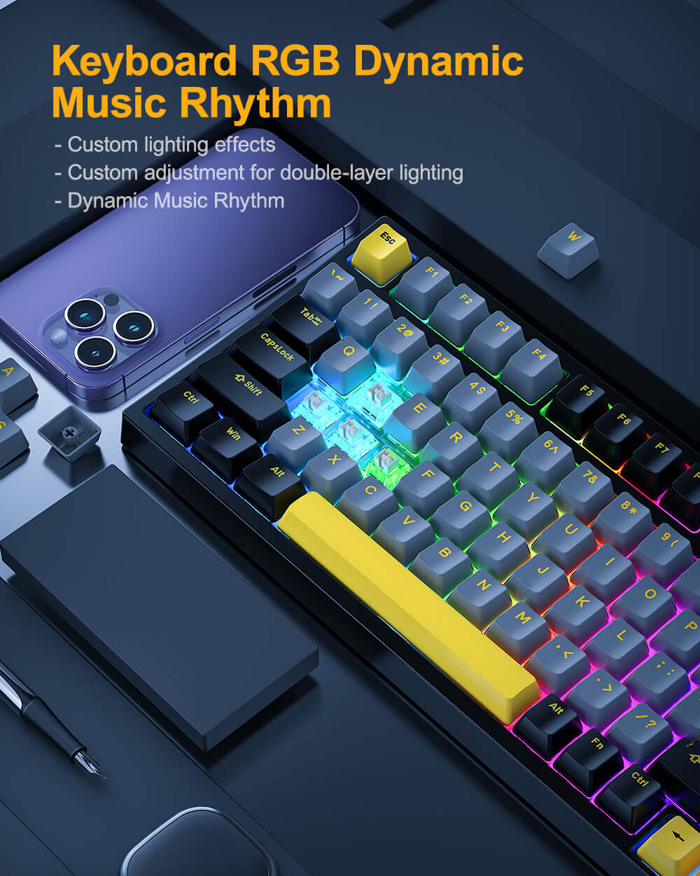 GamaKay TK75SE 75% Mechanical keyboard