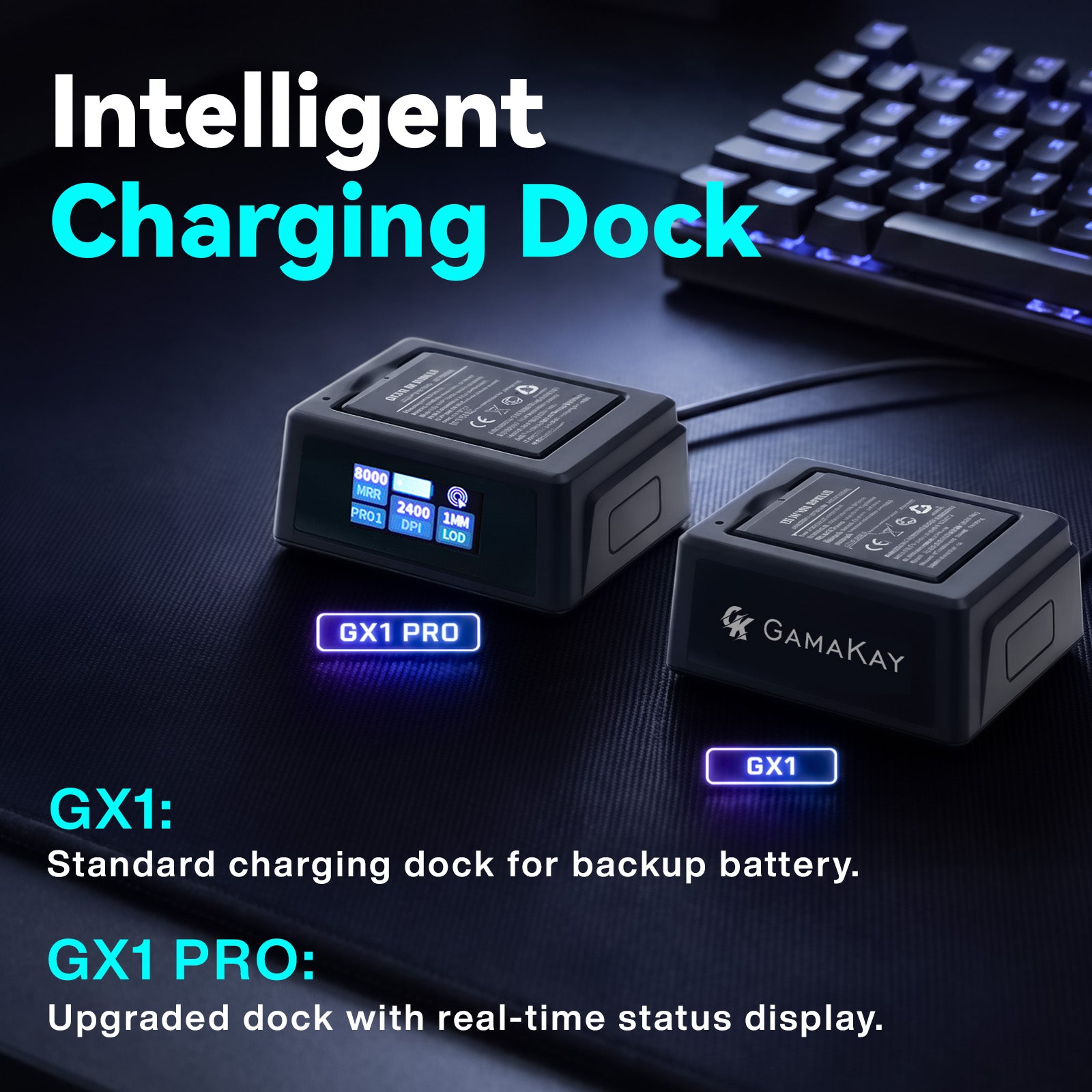 GamaKay GX1 & GX1 PRO 55g Ultra-Light Silent Wireless Gaming Mouse