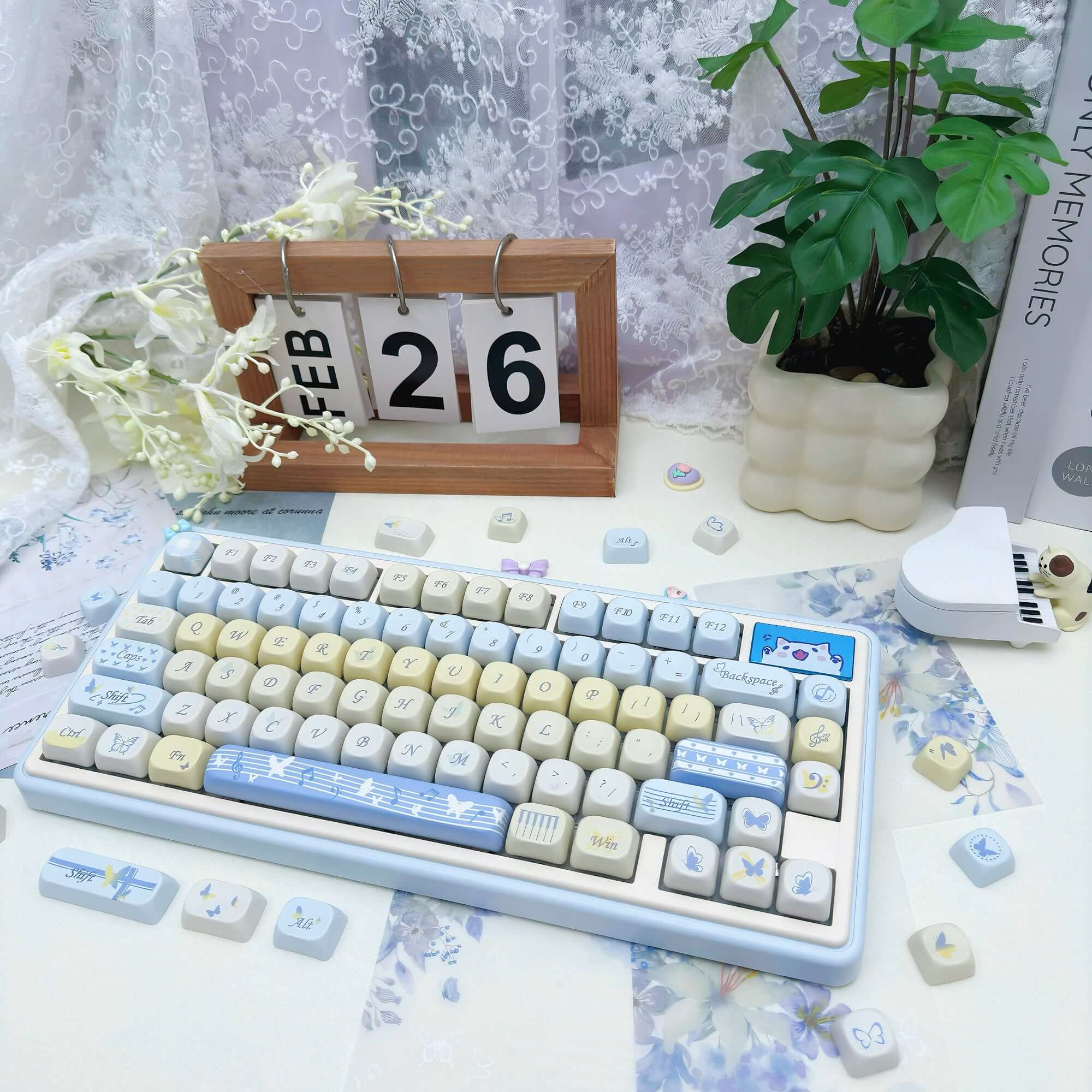 Gamakay 95 Keys Adorable MOA Profile PBT Keycaps Set