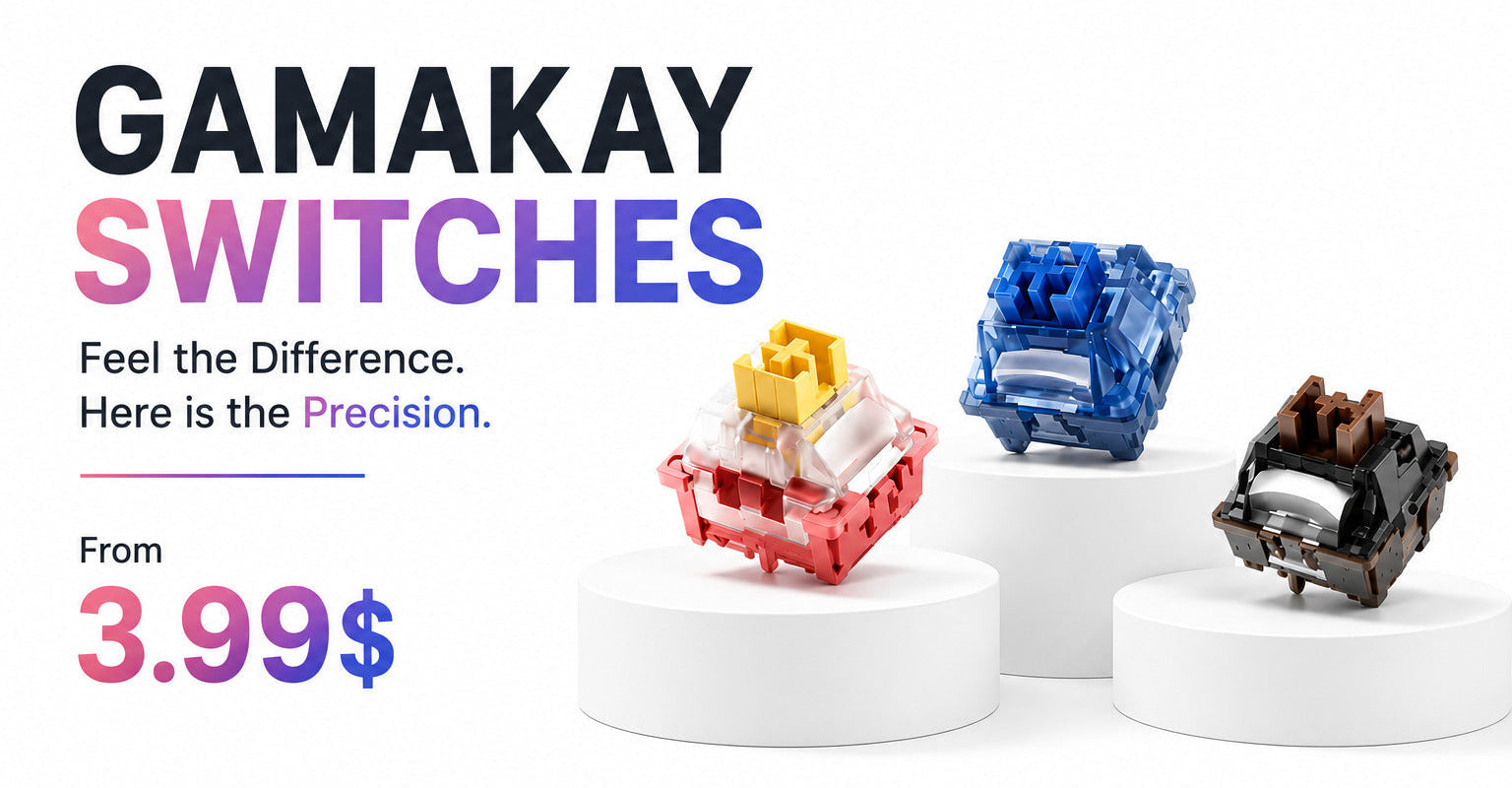 Gamakay swtich promotion price from 3.99$, including griffin switch, pegasus, venus switch, magnetic swtiches as well as mechanical tactile and silent swtiches