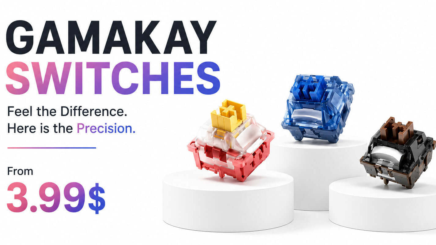 Gamakay swtich promotion price from 3.99$, including griffin switch, pegasus, venus switch, magnetic swtiches as well as mechanical tactile and silent swtiches