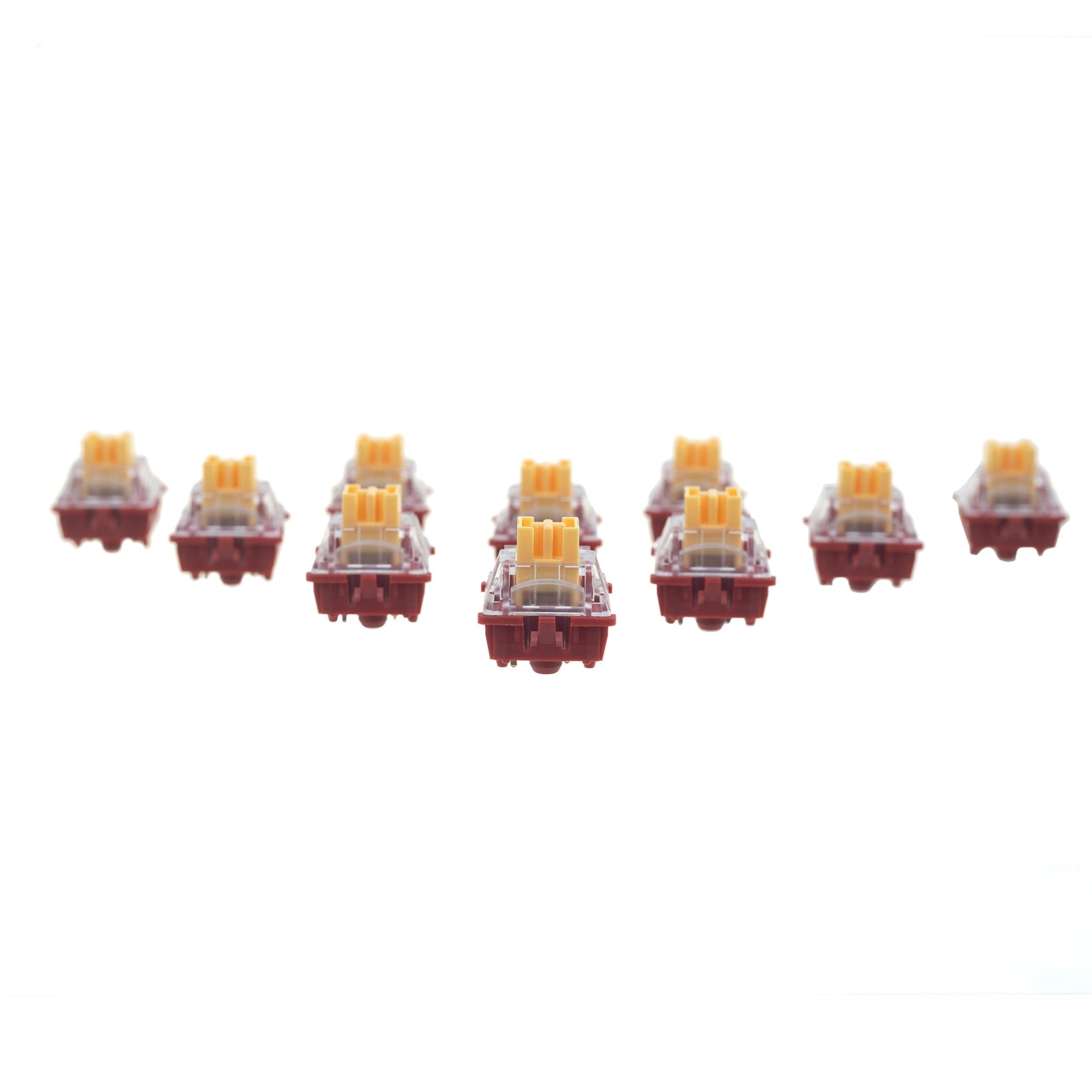 This is the silent swtich for the mechanical keyboard- Phoenix. Phoenix is a linear switch, with a smooth typing feel, which makes less pressing noise.