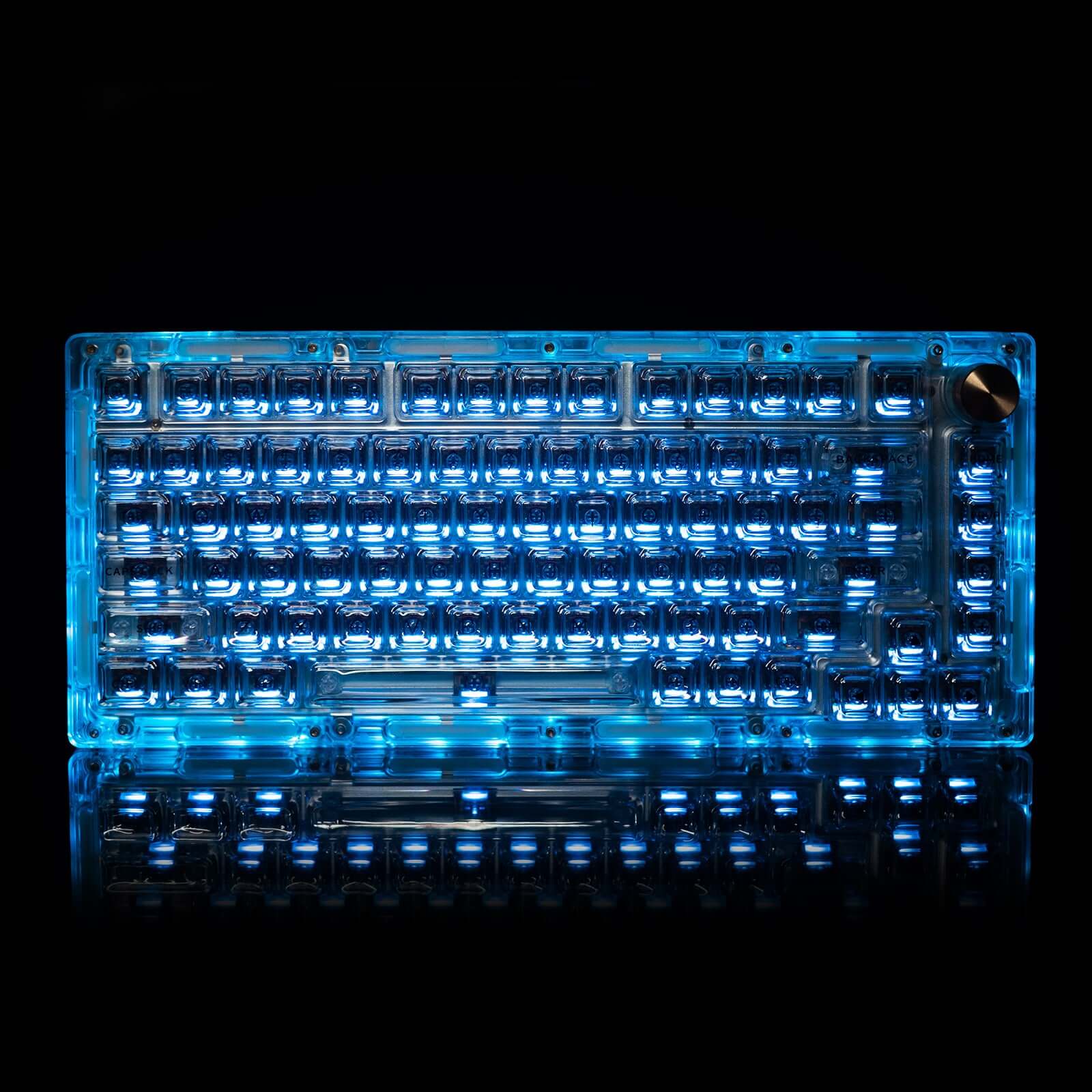 Gamakay 113 touches Keycaps transparents