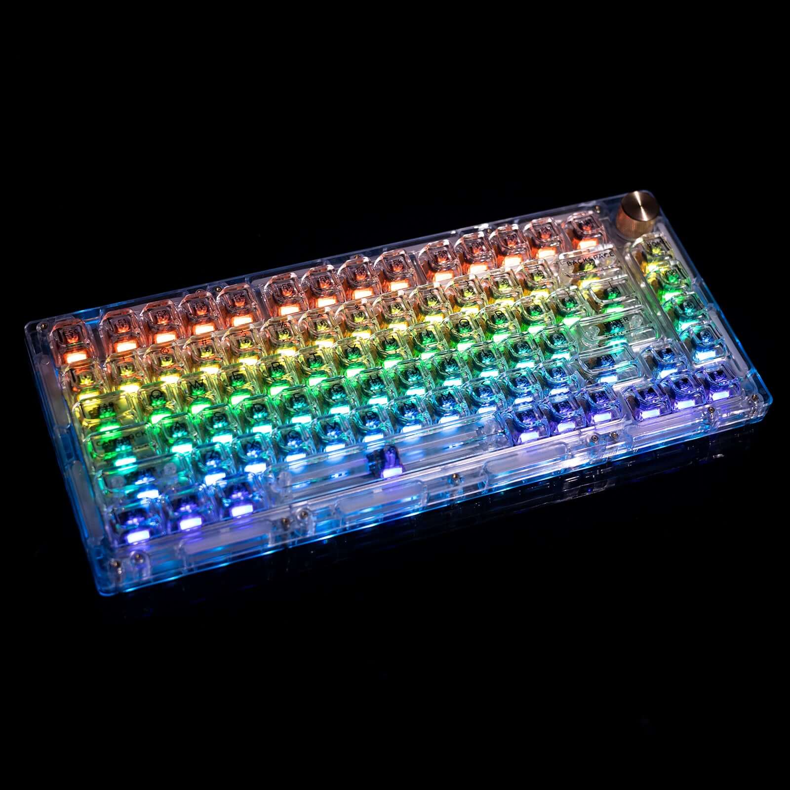 Gamakay 113 touches Keycaps transparents