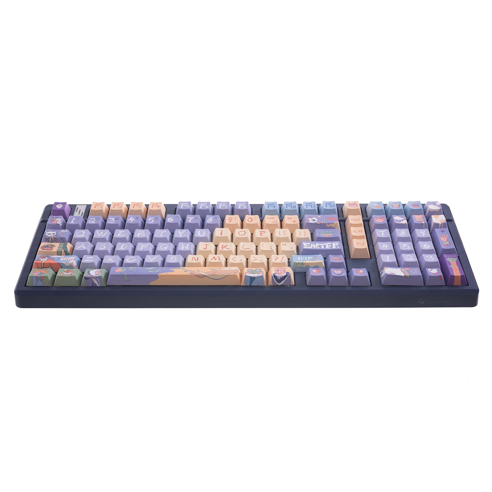 Gamakay 135 Keys Side Printed Shine Through PBT Keycaps Set