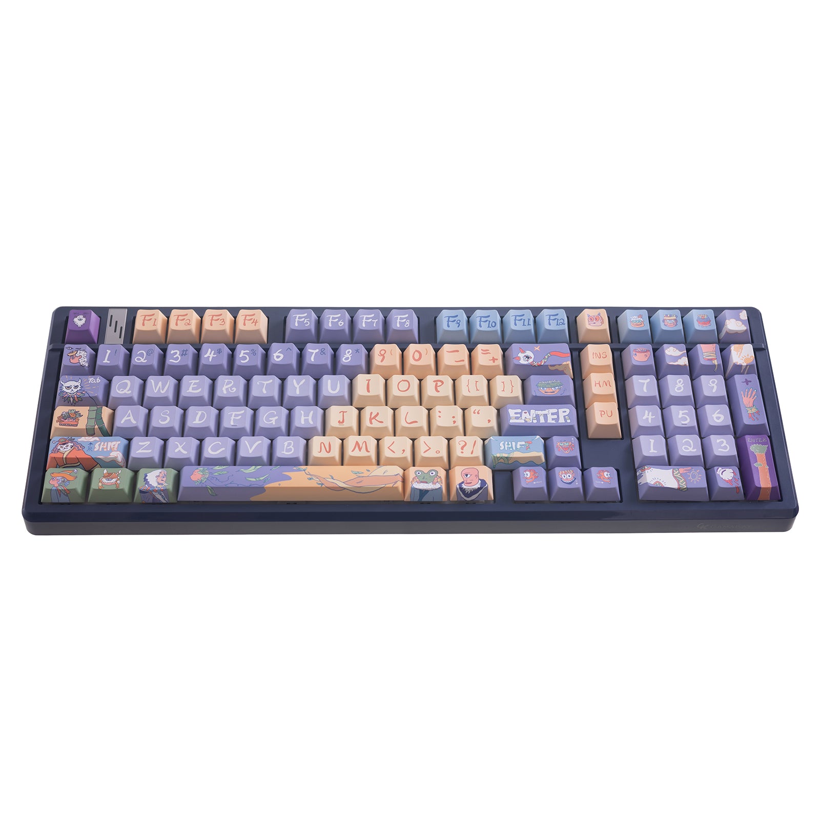 Gamakay 135 Keys Side Printed Shine Through PBT Keycaps Set
