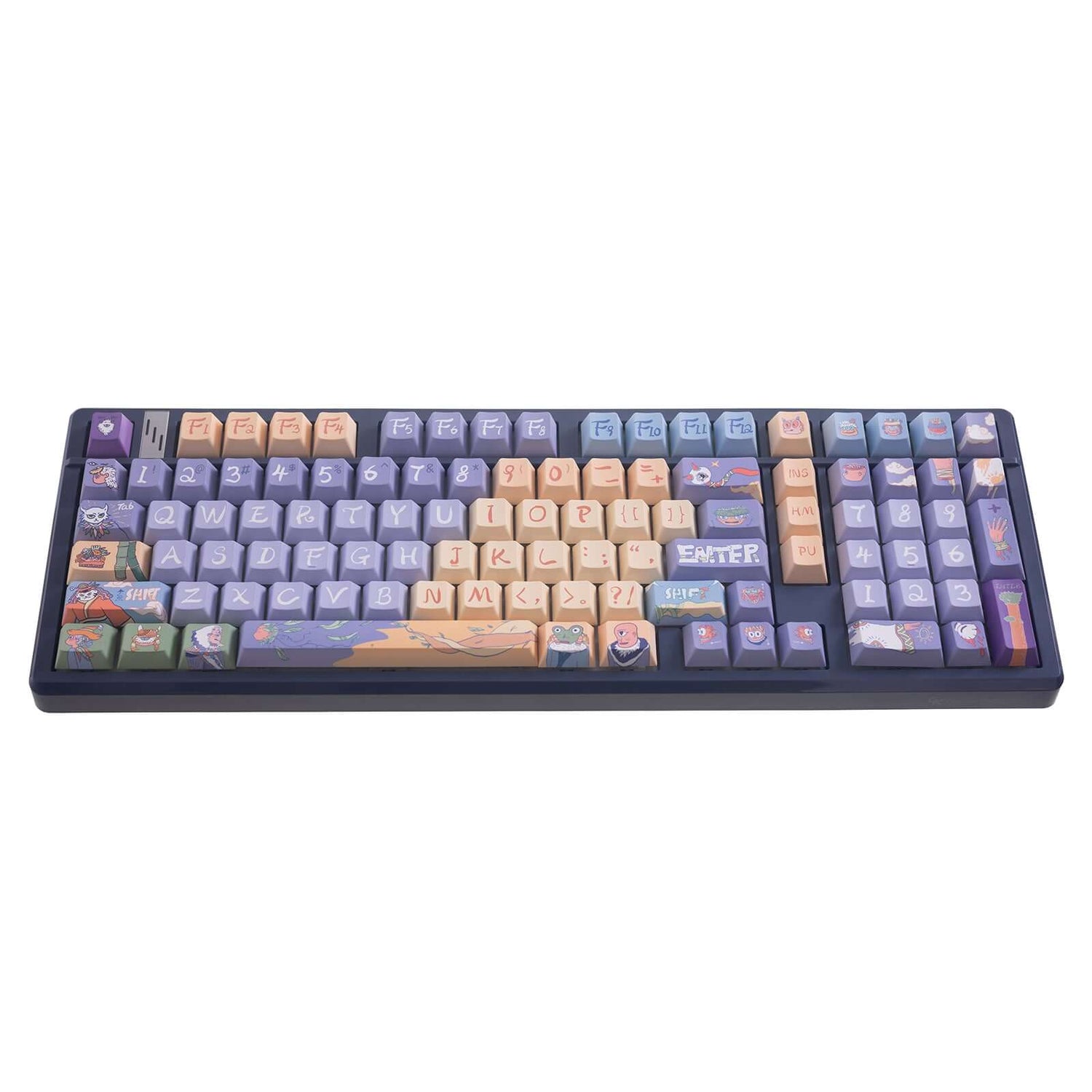 Gamakay 135 Keys Side Printed Shine Through PBT Keycaps Set