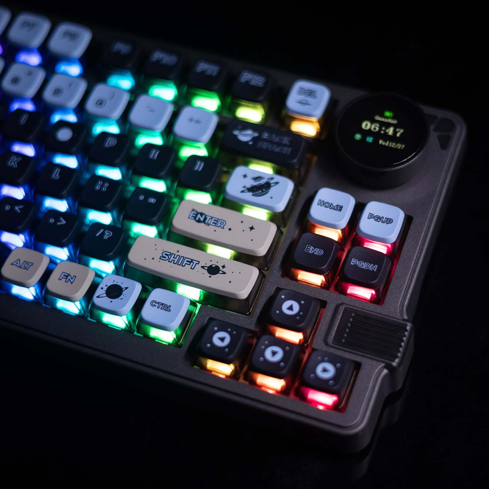 Gamakay LK75 75 % Mechanische Tastatur mit TFT-Smart-Display und Knopf