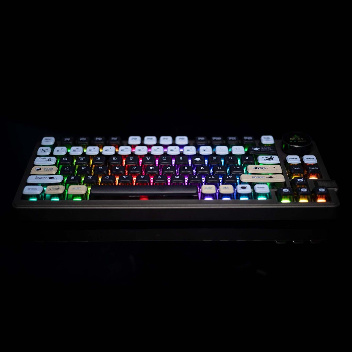 Gamakay LK75 75%TFTスマートディスプレイ&ノブ付きメカニカルキーボード