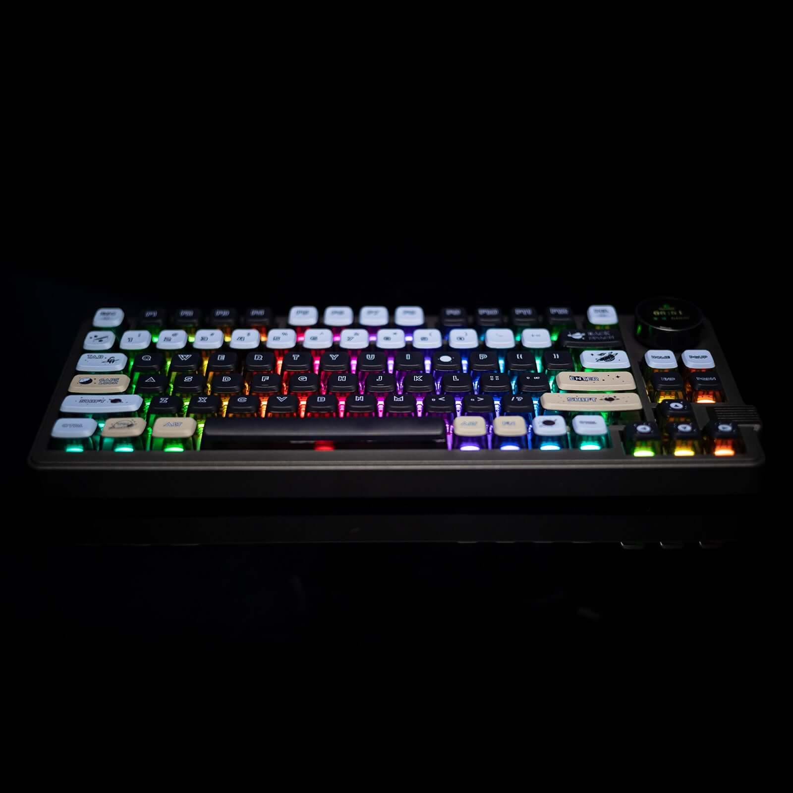 Gamakay LK75 75 % Mechanische Tastatur mit TFT-Smart-Display und Knopf