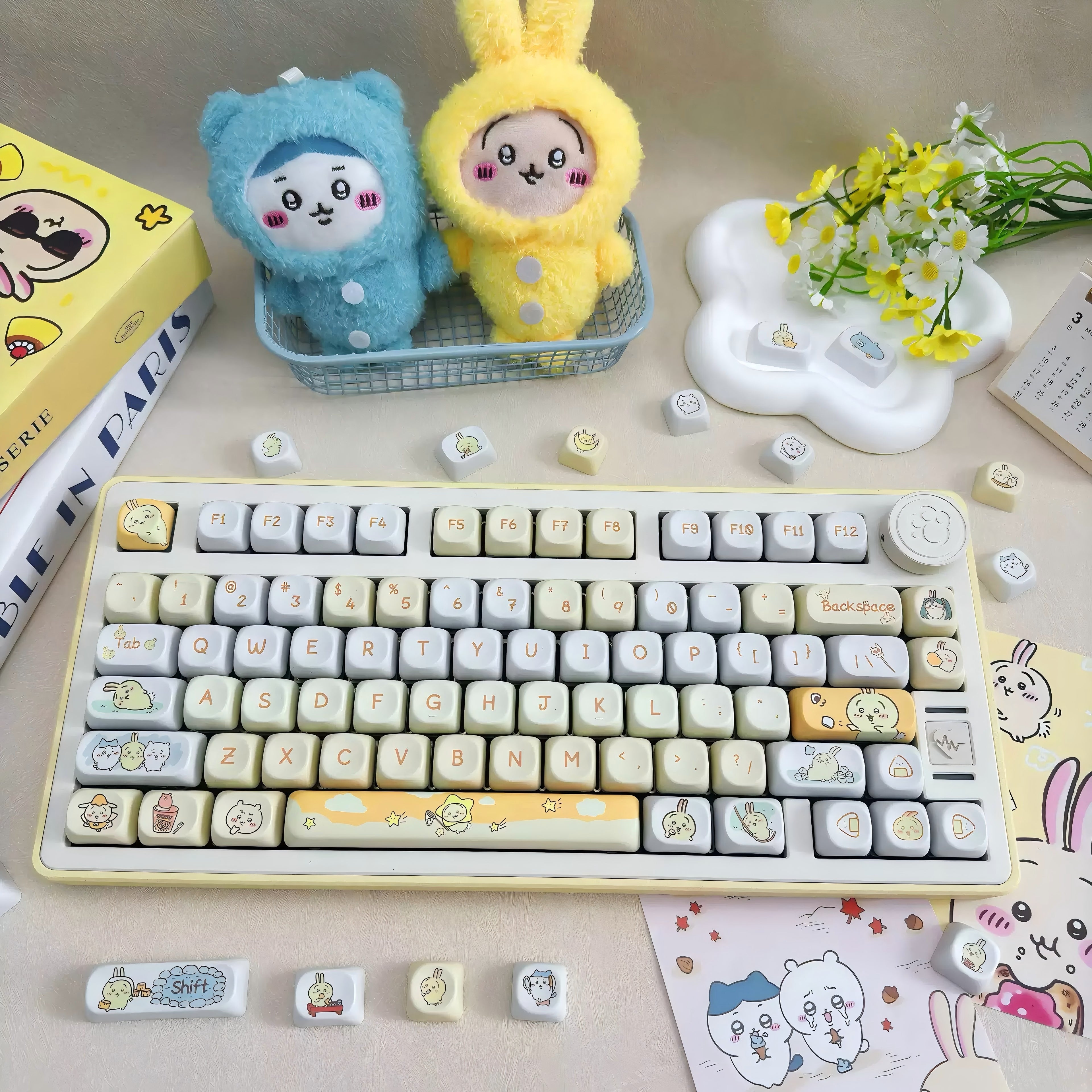 Gamakay 95 Keys Adorable MOA Profile PBT Keycaps Set