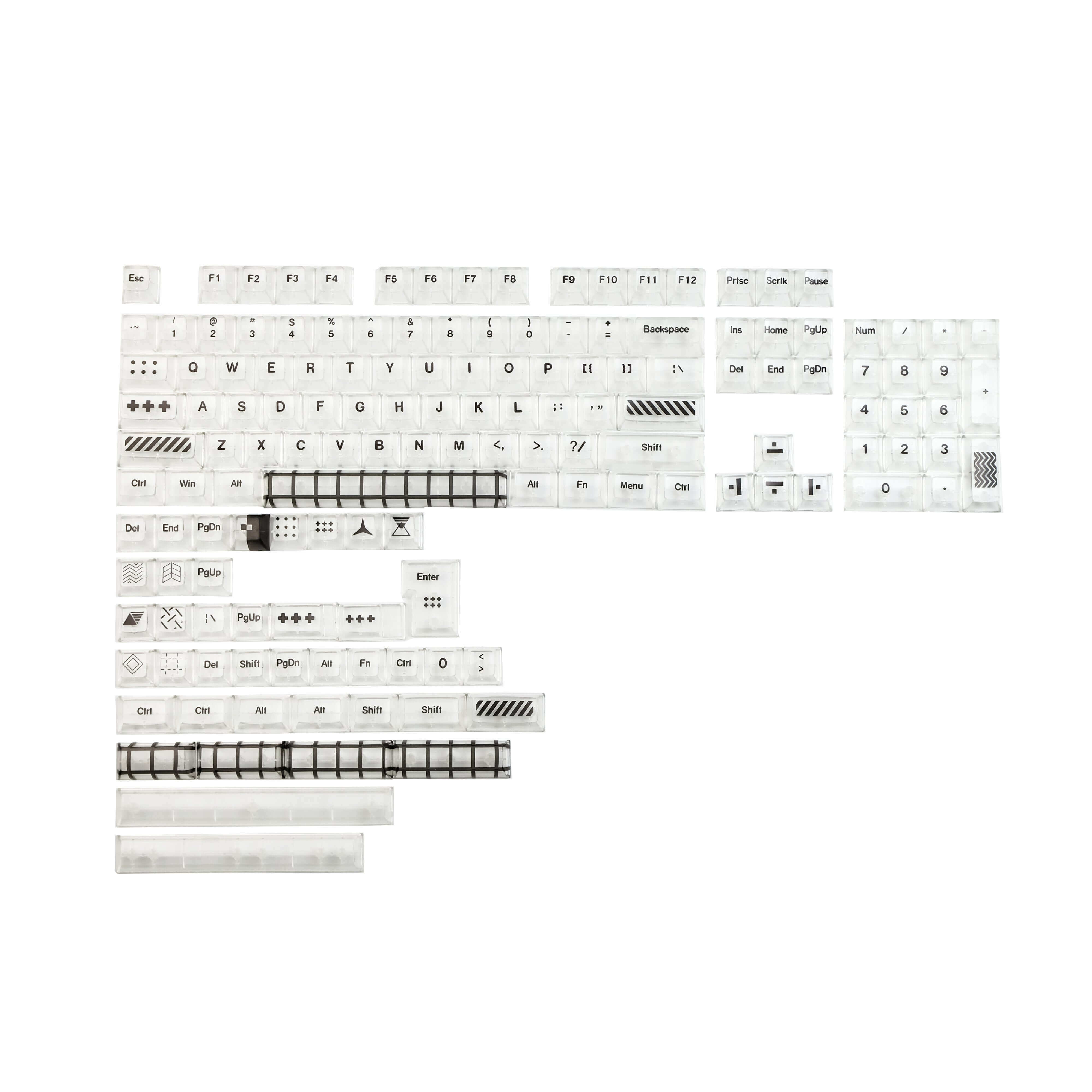 GamaKay GamaKay 138 Keys Transparent Keycaps Set