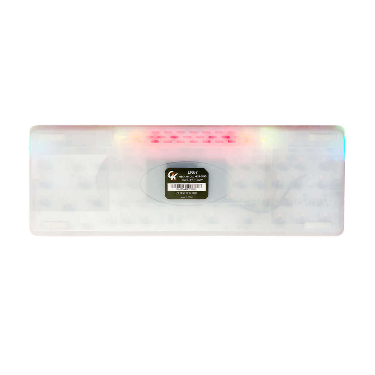 GamaKay LK67 65% GamaKay Switch Triple Mode Mechanical Gaming Keyboard with PBT Double-shot Pudding Keycaps