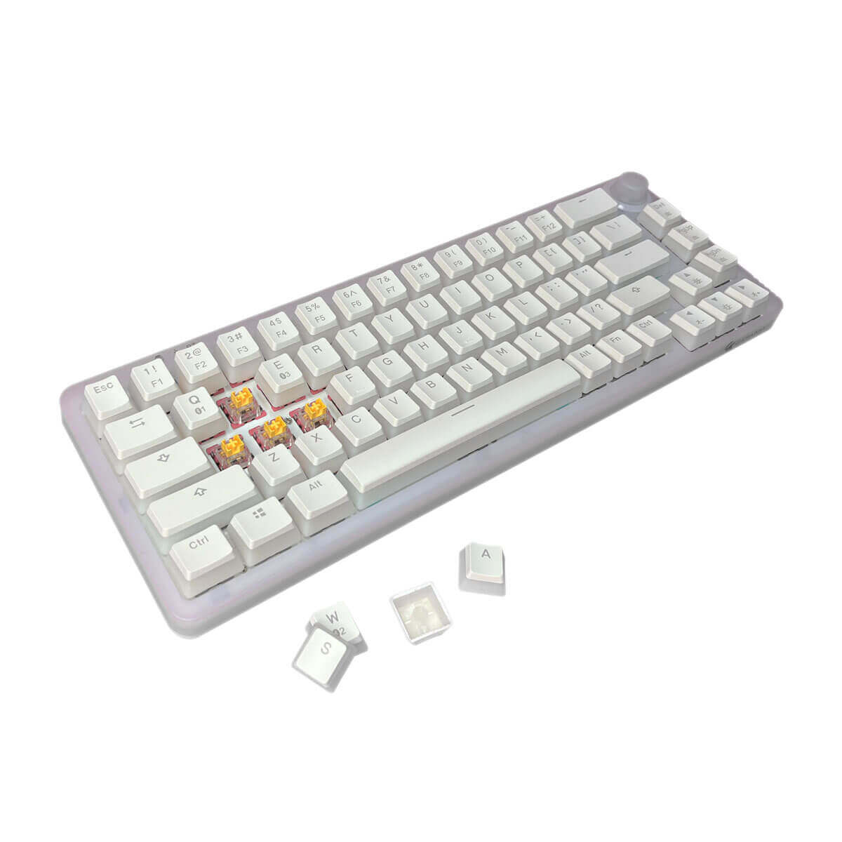 GamaKay LK67 65% GamaKay Bumblebee Switch Triple Mode Mechanical Gaming Keyboard with PBT Double-shot Pudding Keycaps
