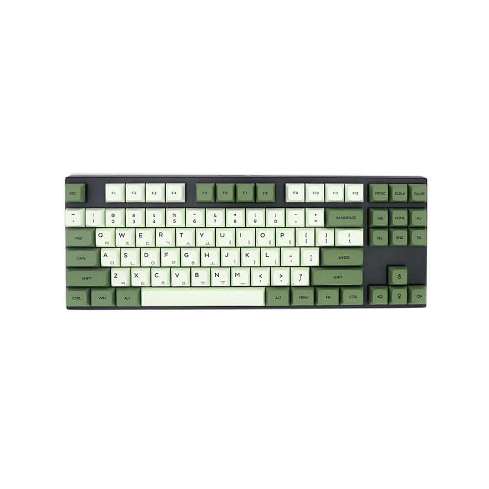 GamaKay Matcha Keycap Set-Japanese,Russian,Korean