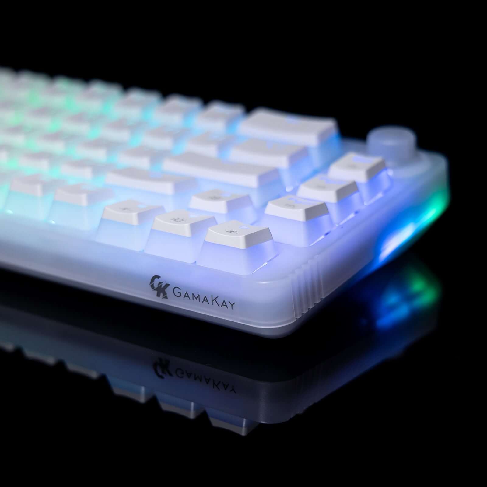 GamaKay LK67 65% GamaKay Switch Triple Mode Mechanical Gaming Keyboard with PBT Double-shot Pudding Keycaps