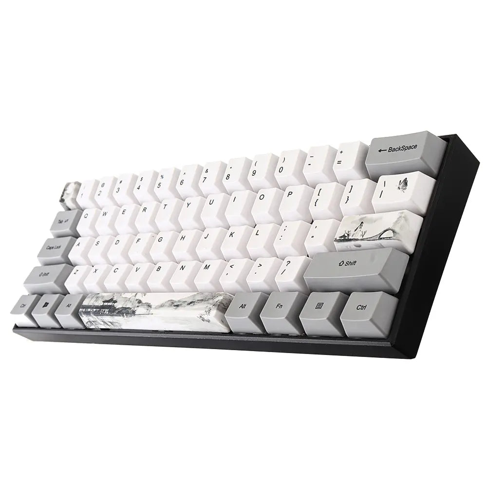 GamaKay 72 Keys Chinese Ink Painting Keycap Set