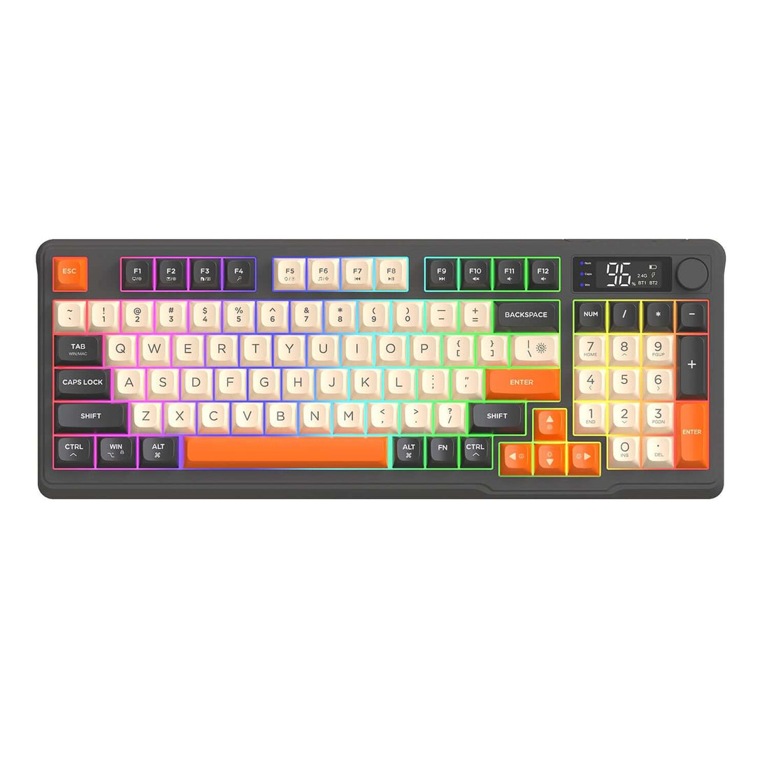 Gamakay x Freewolf M96 Kabellose mechanische Gaming-Tastatur mit Display