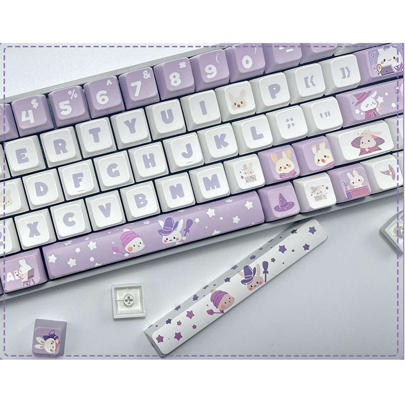 Gamakay 137 Keys Cute Rabbit Keycaps Set