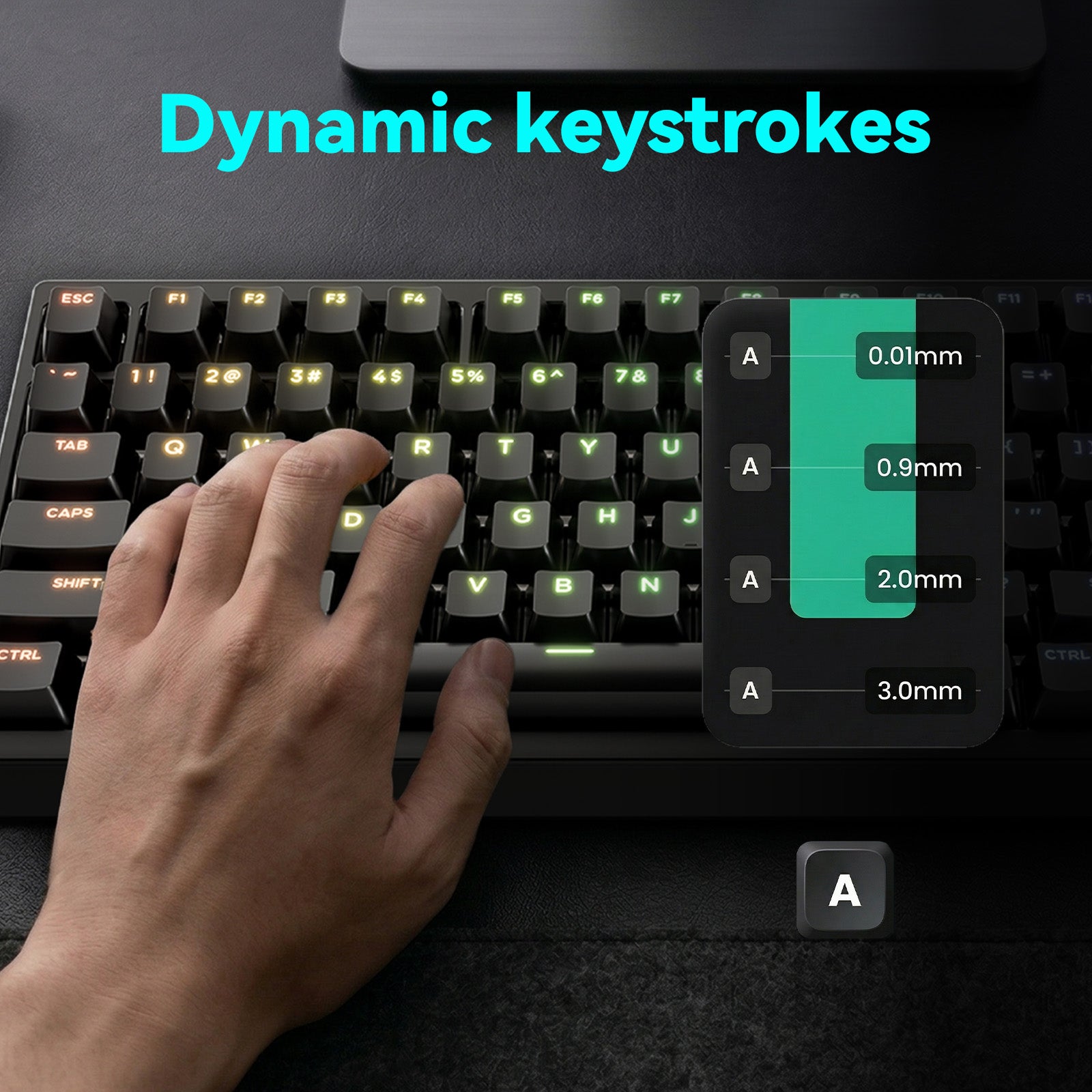 GamaKay TK75 TMR Magnetic Keyboard 8k polling rate