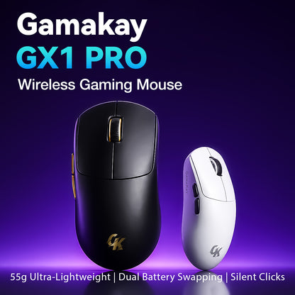 GamaKay GX1 &amp; GX1 PRO 55g Ultra-Light Silent Wireless Gaming Mouse