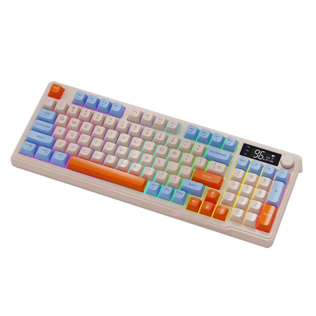 Gamakay x Freewolf M96 Kabellose mechanische Gaming-Tastatur mit Display