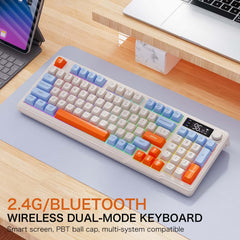 Gamakay x Freewolf M96 Wireless Mechanical Gaming keyboard with Display Screen