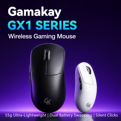 GamaKay GX1 &amp; GX1 PRO 55g Ultra-Light Silent Wireless Gaming Mouse
