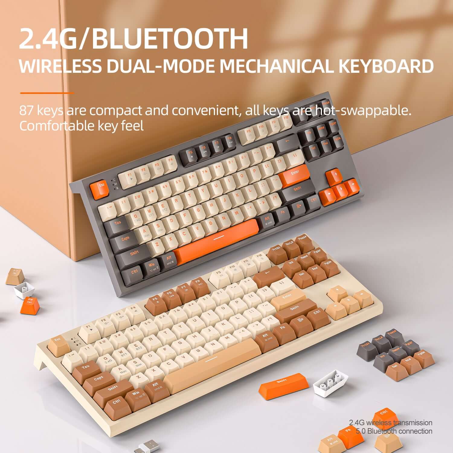 Gamakay x Freewolf M88 Wireless Mechanical Feeling Gaming-Tastatur