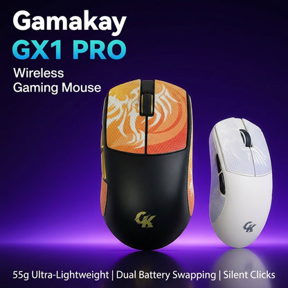 GamaKay GX1 y GX1 PRO | Ratón gaming inalámbrico silencioso