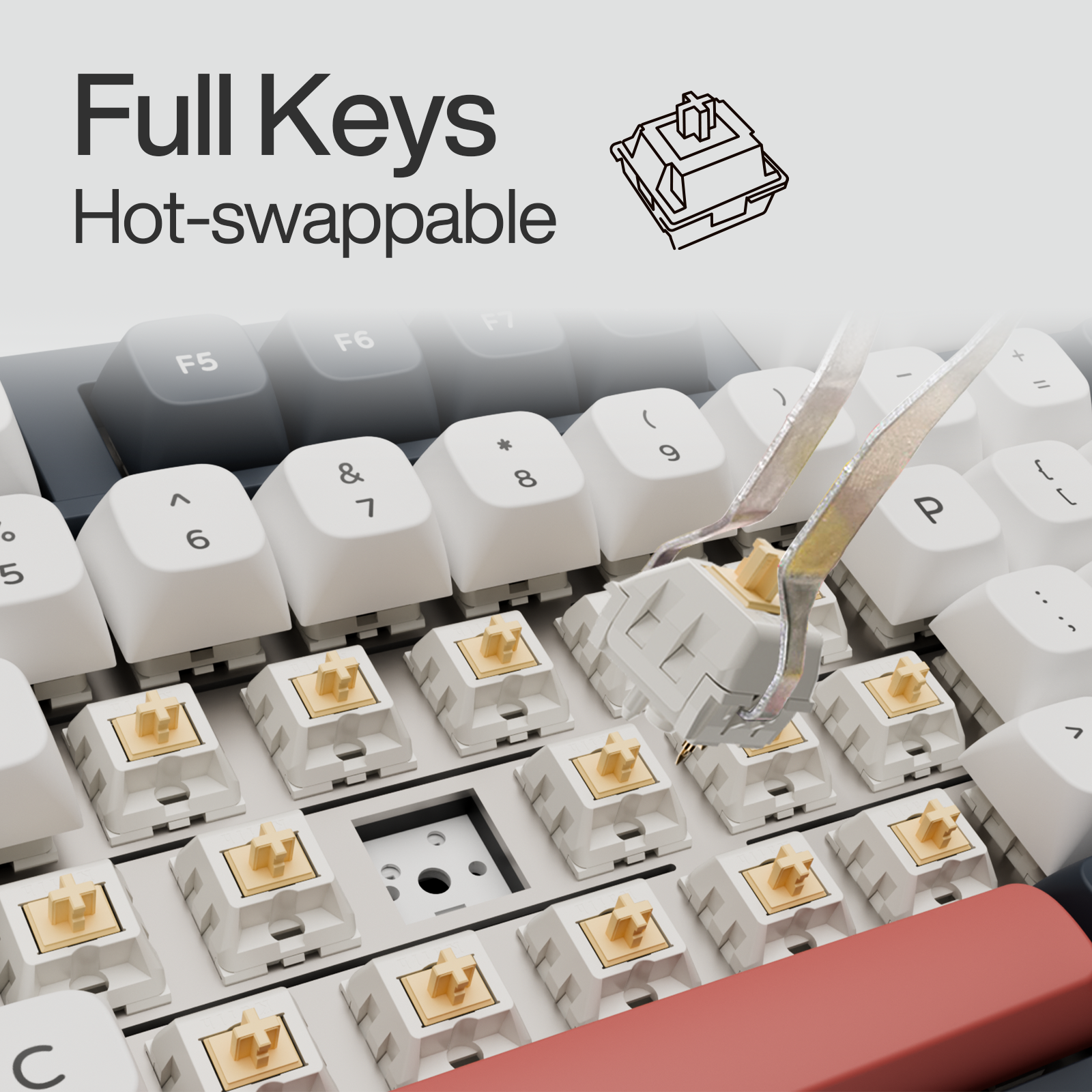 &lt;tc&gt;Gamakay TK101 Clavier mécanique 98% sans fil avec pavé numérique&lt;/tc&gt;