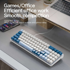 Gamakay Freewolf K65 Kabelgebundene mechanische Gaming-Tastatur mit Dichtungsmontage