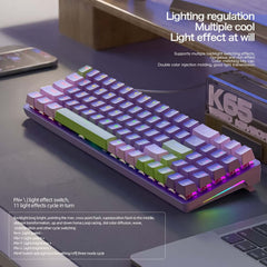 Gamakay Freewolf K65 Kabelgebundene mechanische Gaming-Tastatur mit Dichtungsmontage
