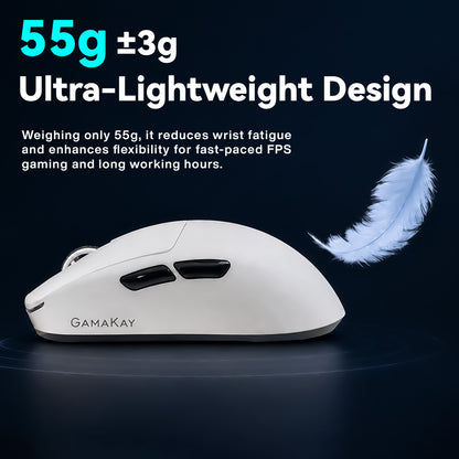 GamaKay GX1 &amp; GX1 PRO 55g Ultra-Light Silent Wireless Gaming Mouse