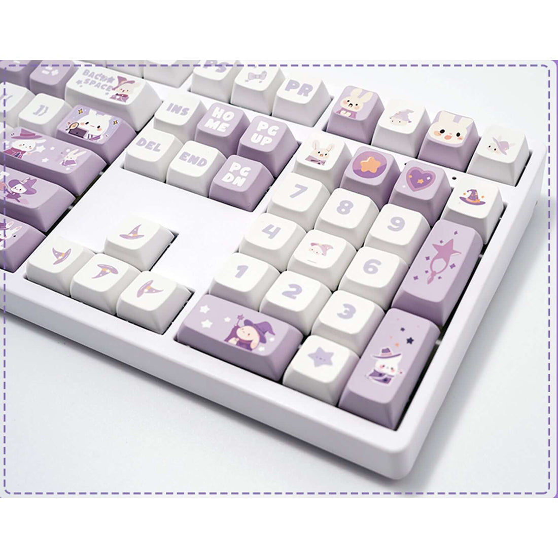 Gamakay 137 Keys Cute Rabbit Keycaps Set