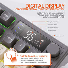 Gamakay x Freewolf M96 Wireless Mechanical Gaming keyboard with Display Screen