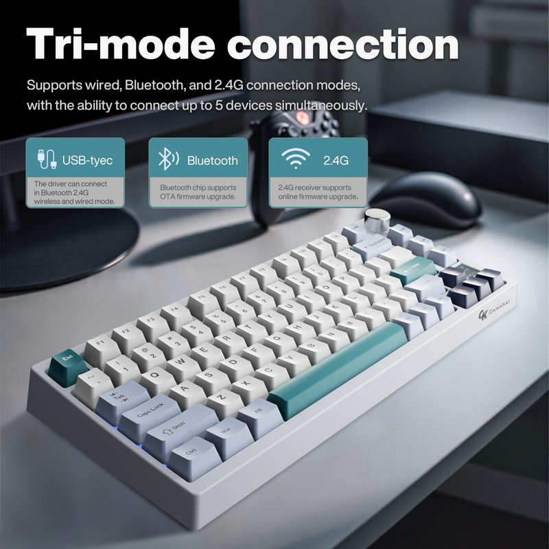 GamaKay TK75 75 % mechanische Tastatur