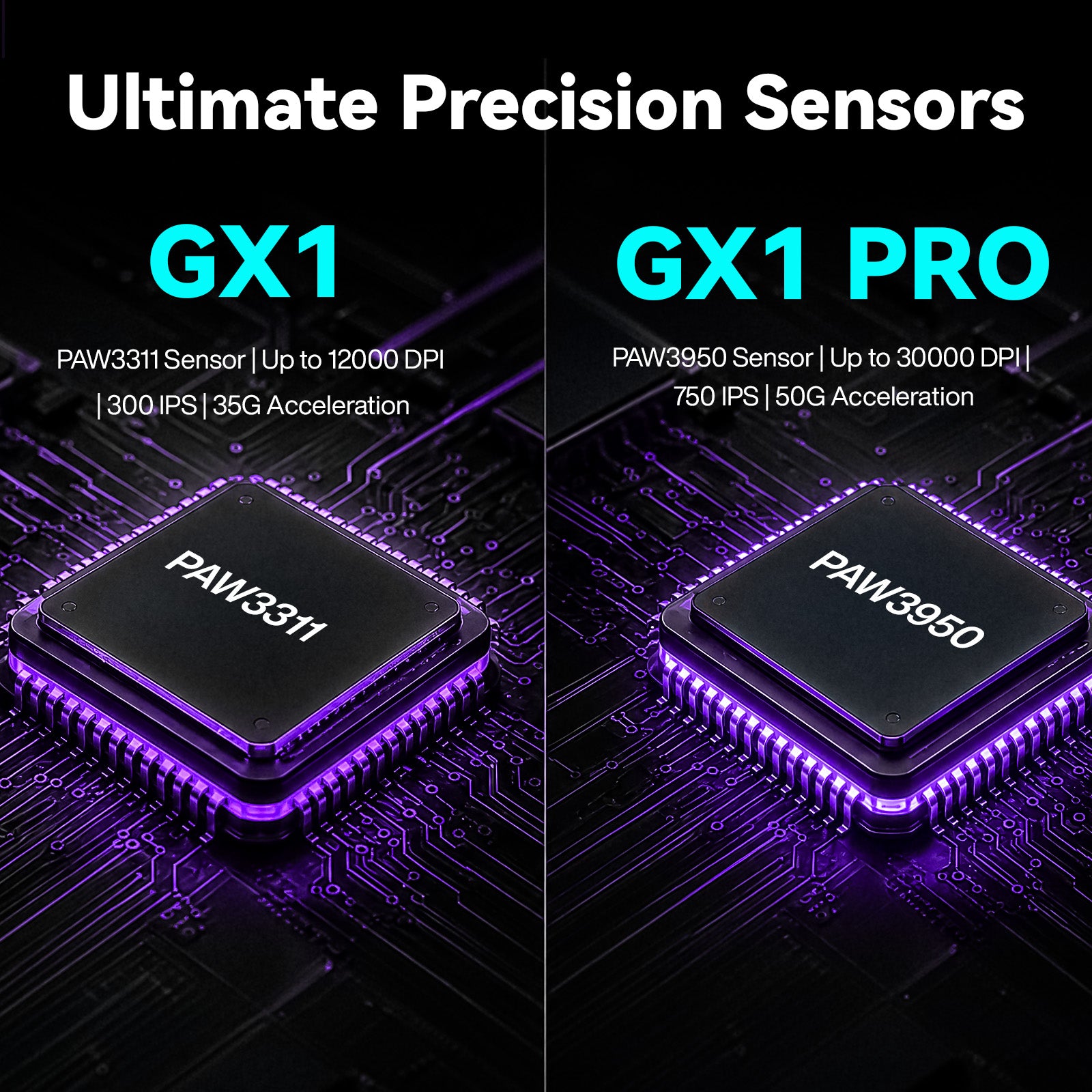 GamaKay GX1 &amp; GX1 PRO 55g Ultra-Light Silent Wireless Gaming Mouse