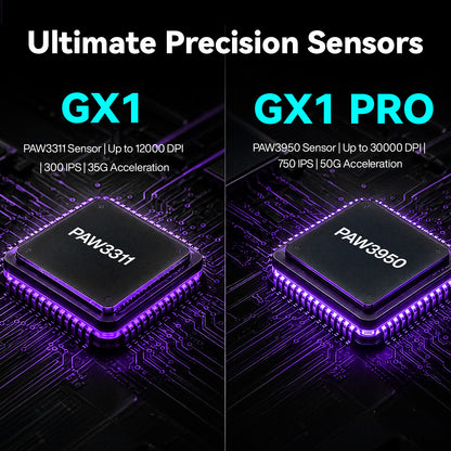 GamaKay GX1 &amp; GX1 PRO 55g Ultra-Light Silent Wireless Gaming Mouse