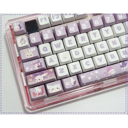 Gamakay 137 Keys Cute Rabbit Keycaps Set