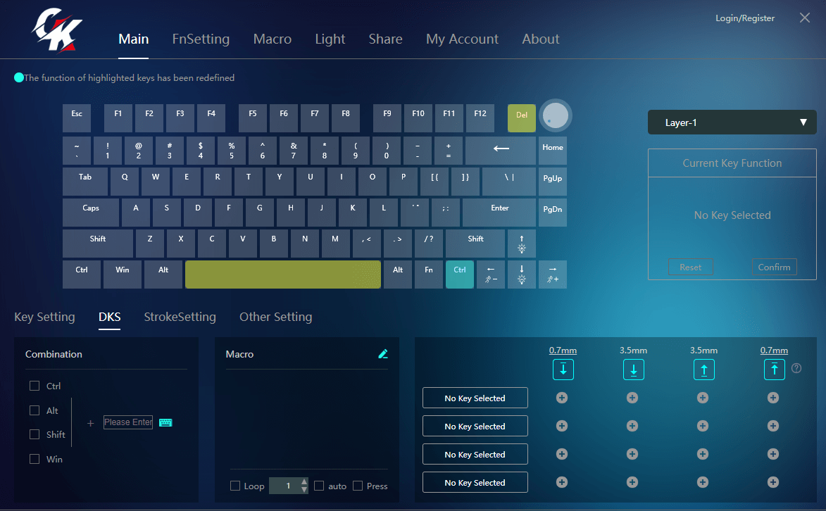 Gamakay TK75 HE 75% / TK68 HE 65% Clavier personnalisé sans fil à effet Hall