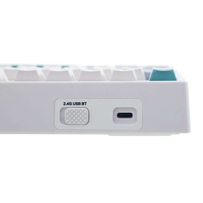 GamaKay TK75 SOCD tri-mode wireless mechanical keyboard with 2.4G, USB-C, Bluetooth switch and Type-C port