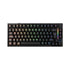 Gamakay TK75 TMR magnetic gaming keyboard, 75% layout keyboard with backlit RGB and light bar, with PBG cherry profile keycaps in ISO DE layout- Color black