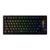 Gamakay TK75 TMR magnetic gaming keyboard, 75% layout keyboard with backlit RGB lighting and light bar, with PBT cherry profile keycaps in ANSI layout-black