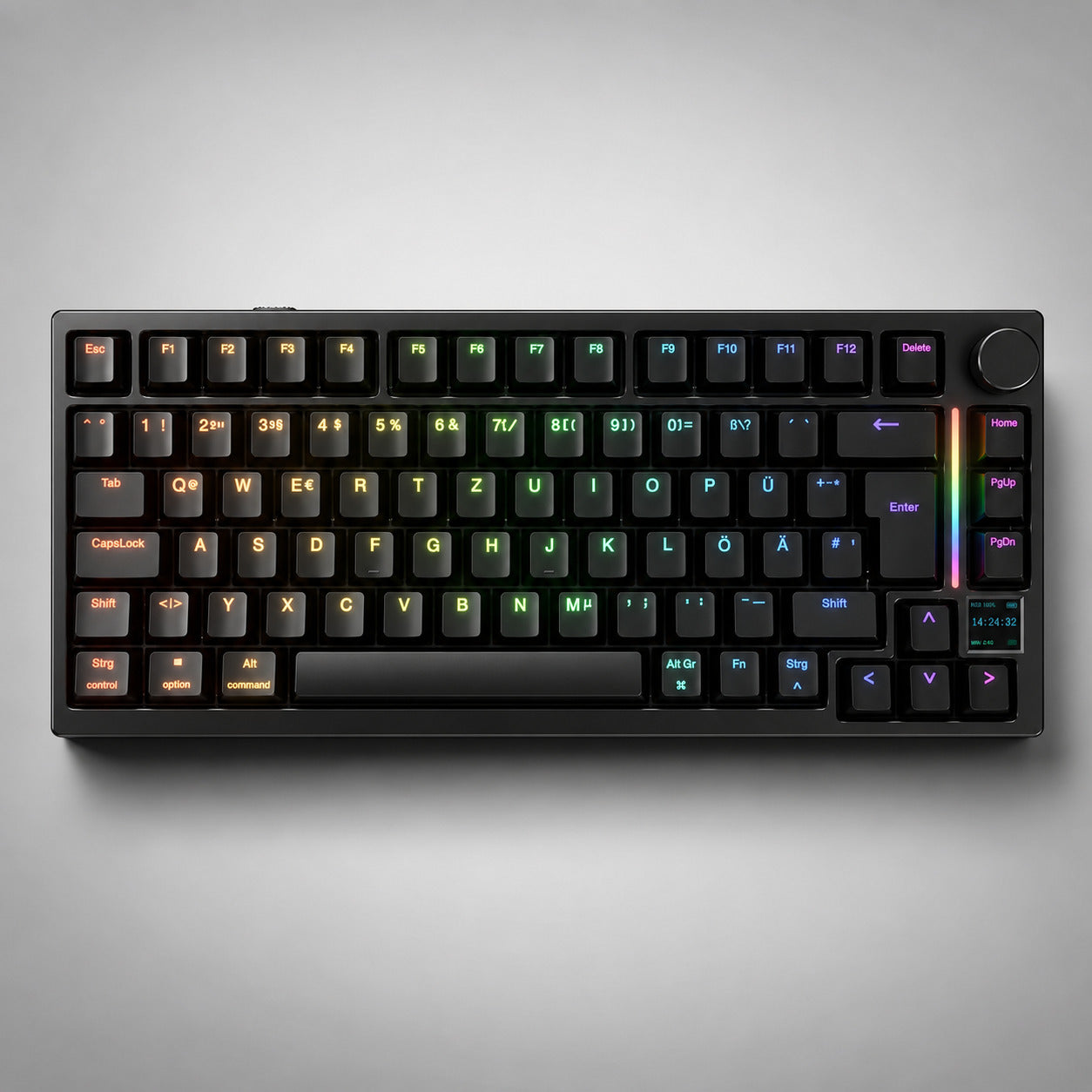 Gamakay TK75 TMR magnetic gaming keyboard with silent switches and ISO DE layout