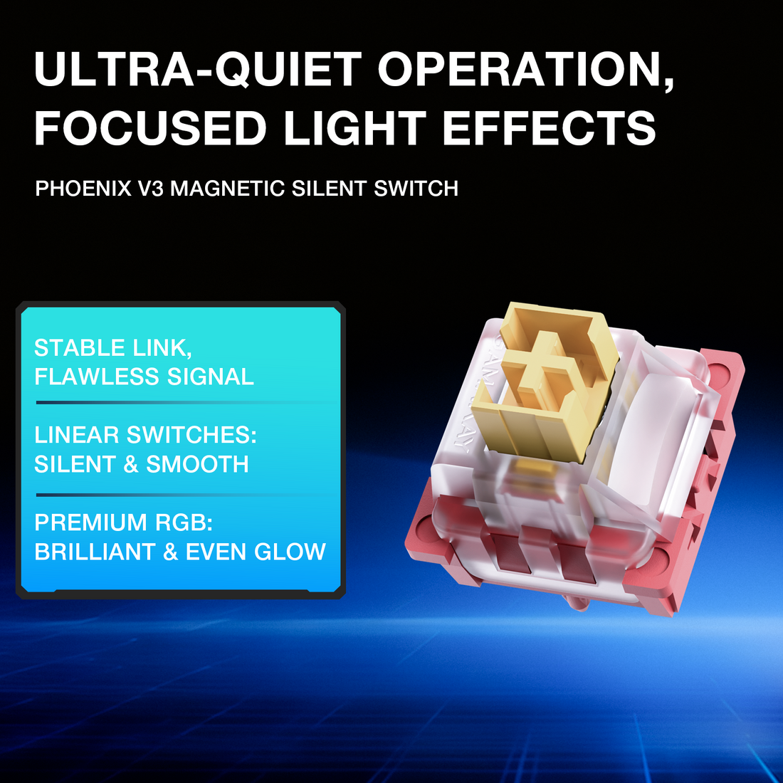 Gamakay phoenix V3 silent magnetic Hall effect swtich, Compatiable with other brand&